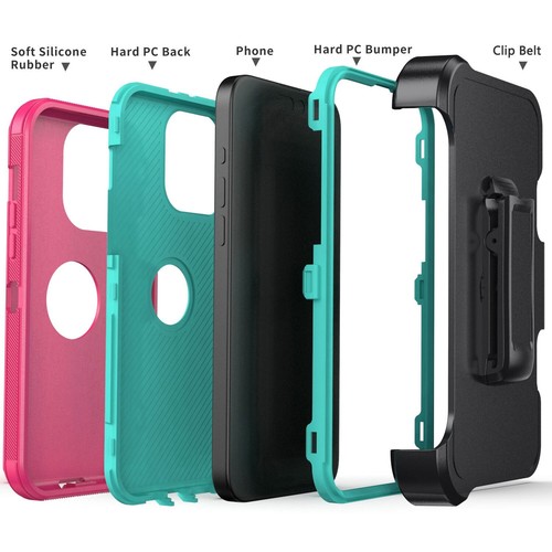 For Apple iPhone 13/13 Pro/13 Pro Max Shockproof Rugged Case Cover / Belt Clip - Picture 32 of 54