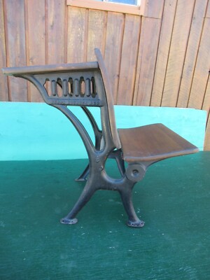 【希少】SEARS ROEBUCK & CO. ビンテージテーブル&チェア ANTIQUE Cast Iron Folding CHILD School Desk Patented SEARS ROEBUCK