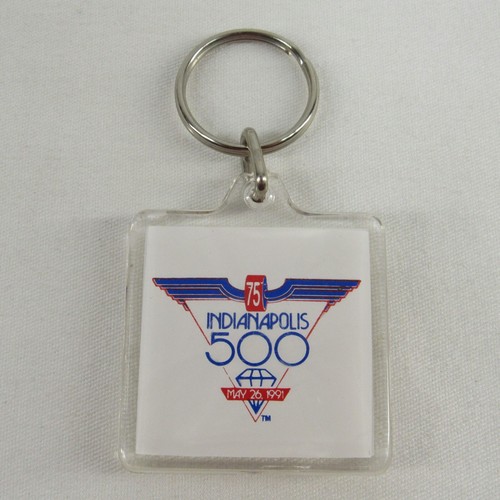 1991 Indianapolis 500 Keychain 75th Running Event Collector Indy 500 Souvenir - Picture 2 of 7