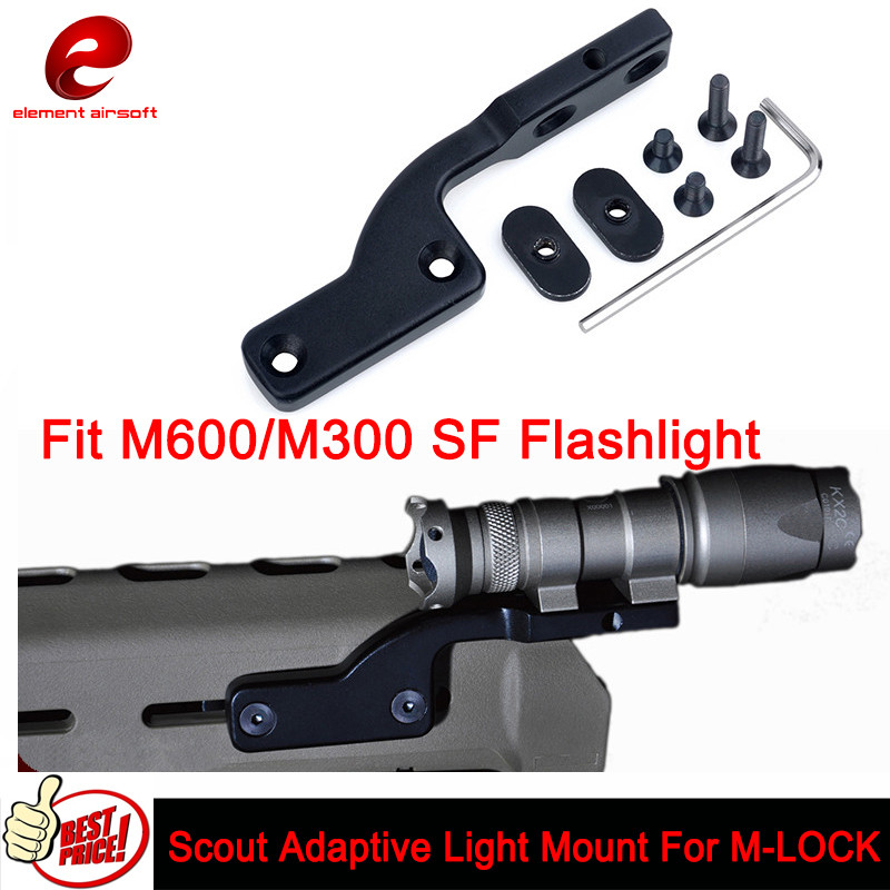 Scout Adaptive Light Mounts Offset Mlok Base For M-LOK M600/M300