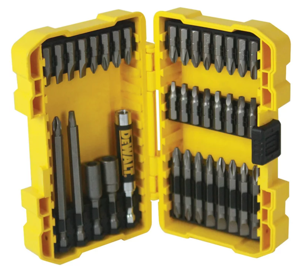 DEWALT DW2163 37pc Screwdriving Bit Set with Tough Case Magnetic Drive ...