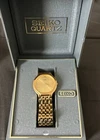 V701-6J60 Seiko Vintage Men's watch Gold Dial Quartz