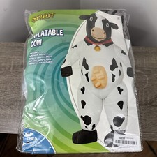 Inflatable Cow Costume One Size Child Boy Or Girl Halloween Kids Farm