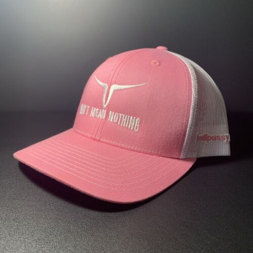 Pink And White Trucker Style Hat Richardson Cap Snap Back Customized - Afbeelding 1 van 9