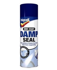Polycell One Coat Matt White Damp Seal Spray 500ml Seals Covers Patches of Damp