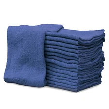 Premium Blue Shop Towels For Cleaning - 13x14 inch Multipurpose Cleaning Towels