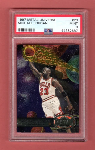 MICHAEL JORDAN 1997-98 FLEER METAL UNIVERSE #23 SP FRESH PSA 9 MINT CHICAGO BULL