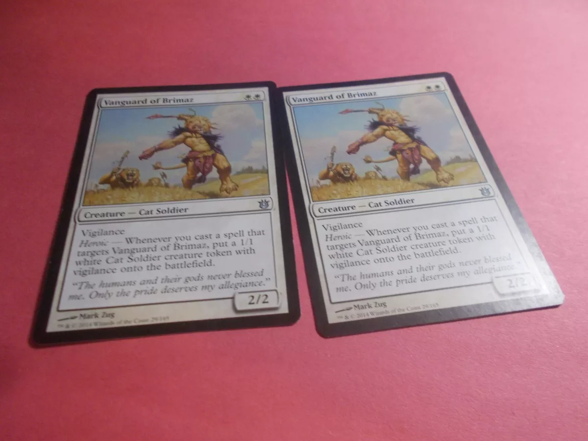 Vanguard of Brimaz x2 MTG Born of the Gods White Uncommon Creature NM | eBay