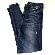 American Eagle Women’s Jeans Size 4 Highest Rise Jegging Distressed Stretch 3181