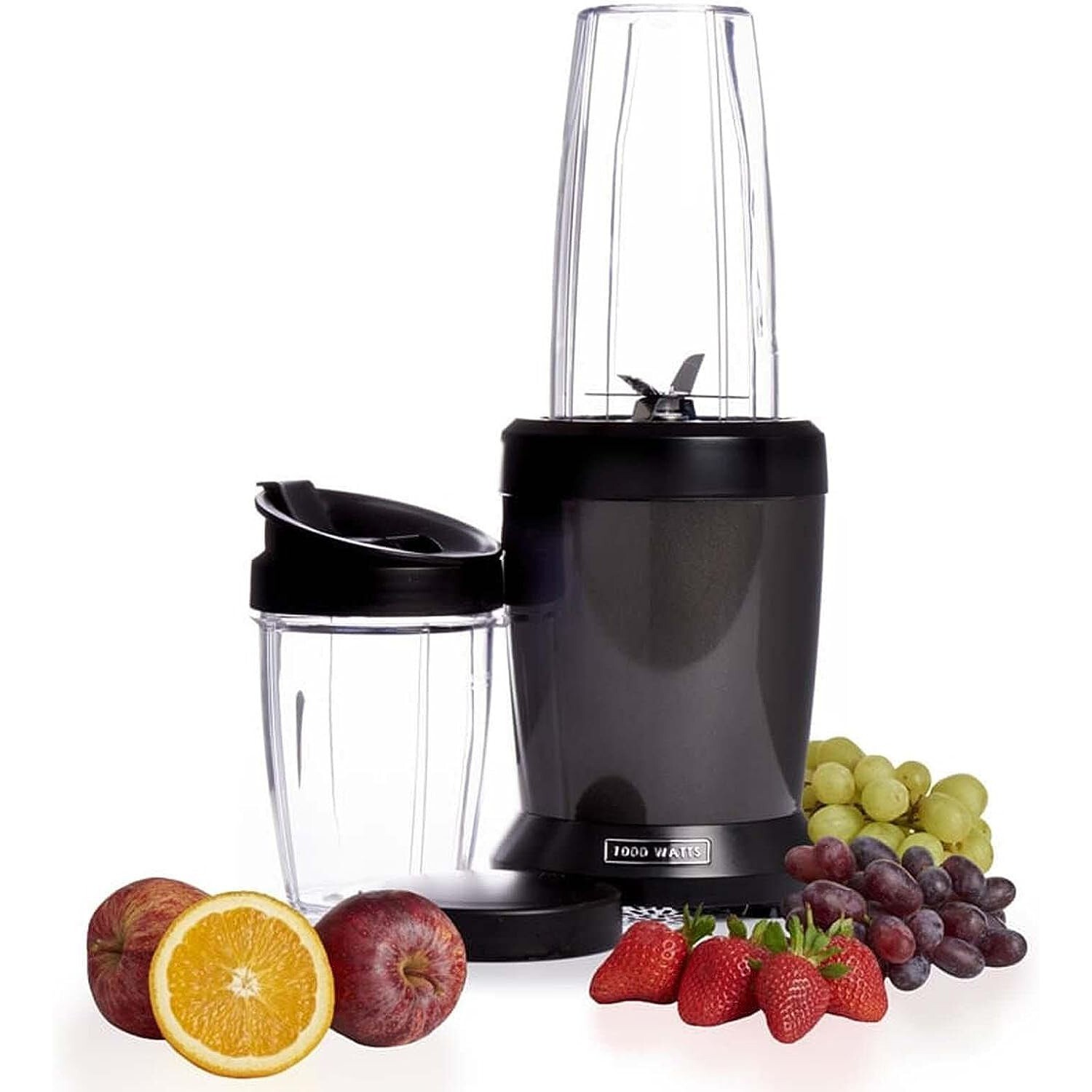 Wilko Power Blender with Ice Crusher 1000W Cups Grey