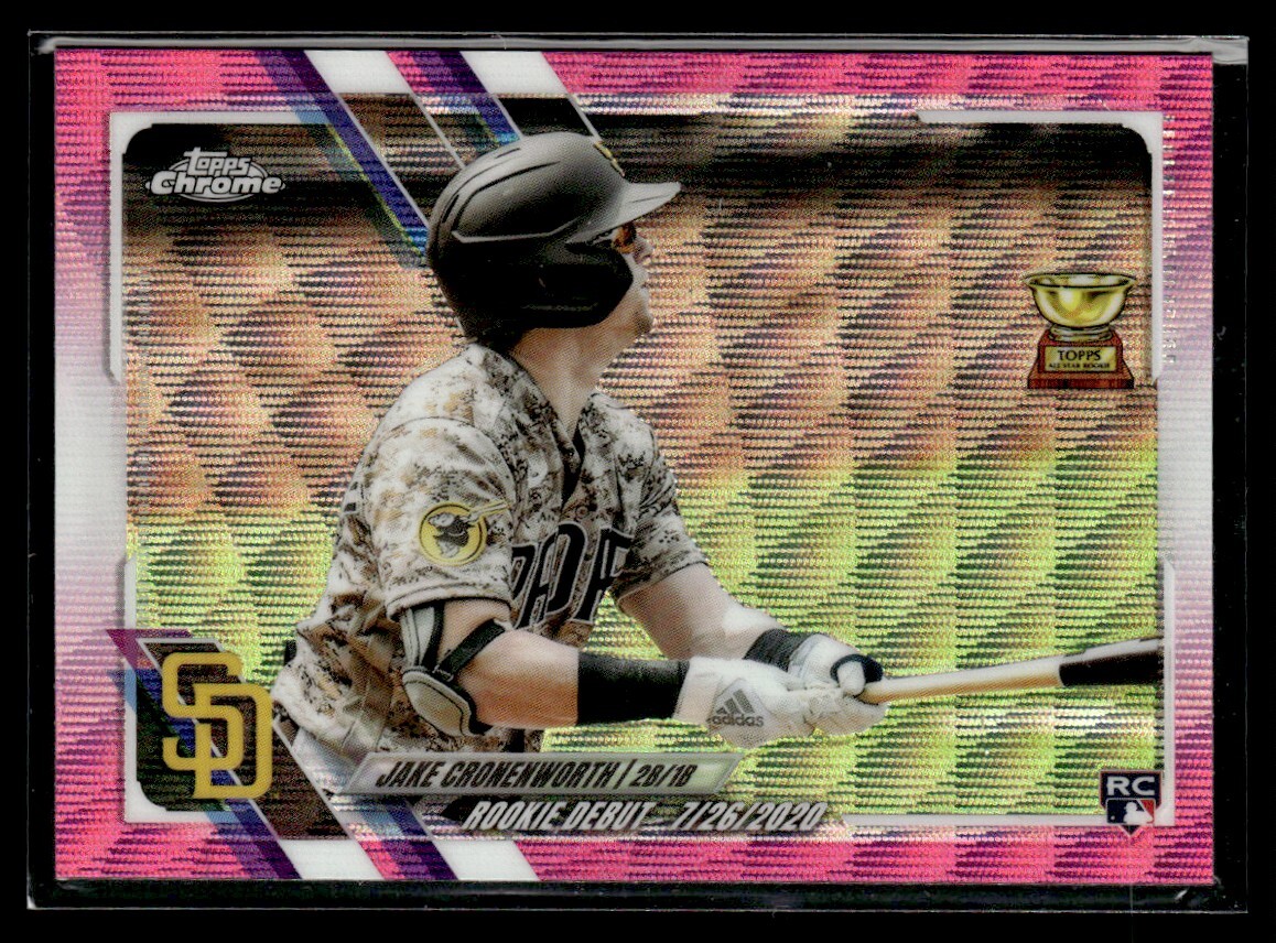 2021 Topps Chrome Update Pink Wave Jake Cronenworth San Diego Padres #USC25