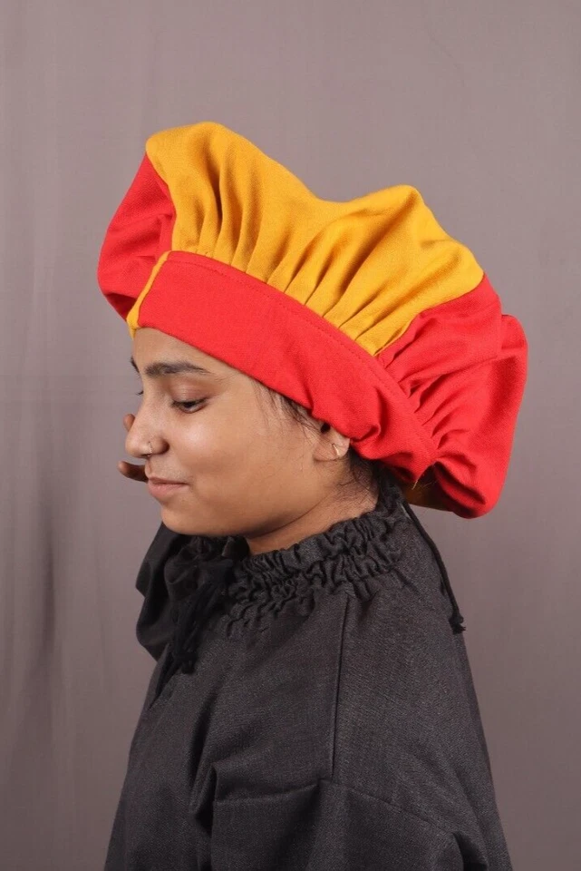 Женская шляпа Landsknecht, Ренессанс хлопковая шляпа для женщин, женщин Landsknecht крышка - Изображение 4 из 4