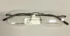 NATURALLY RIMLESS NR356 BRN BROWN WOMENS EYEGLASSES RX FRAMES 53-20-145  - B8