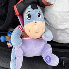 Disney Store 12 Tall Pirate Sailor Eeyore Stuffed Animal Plush Doll Toy Rare HTF