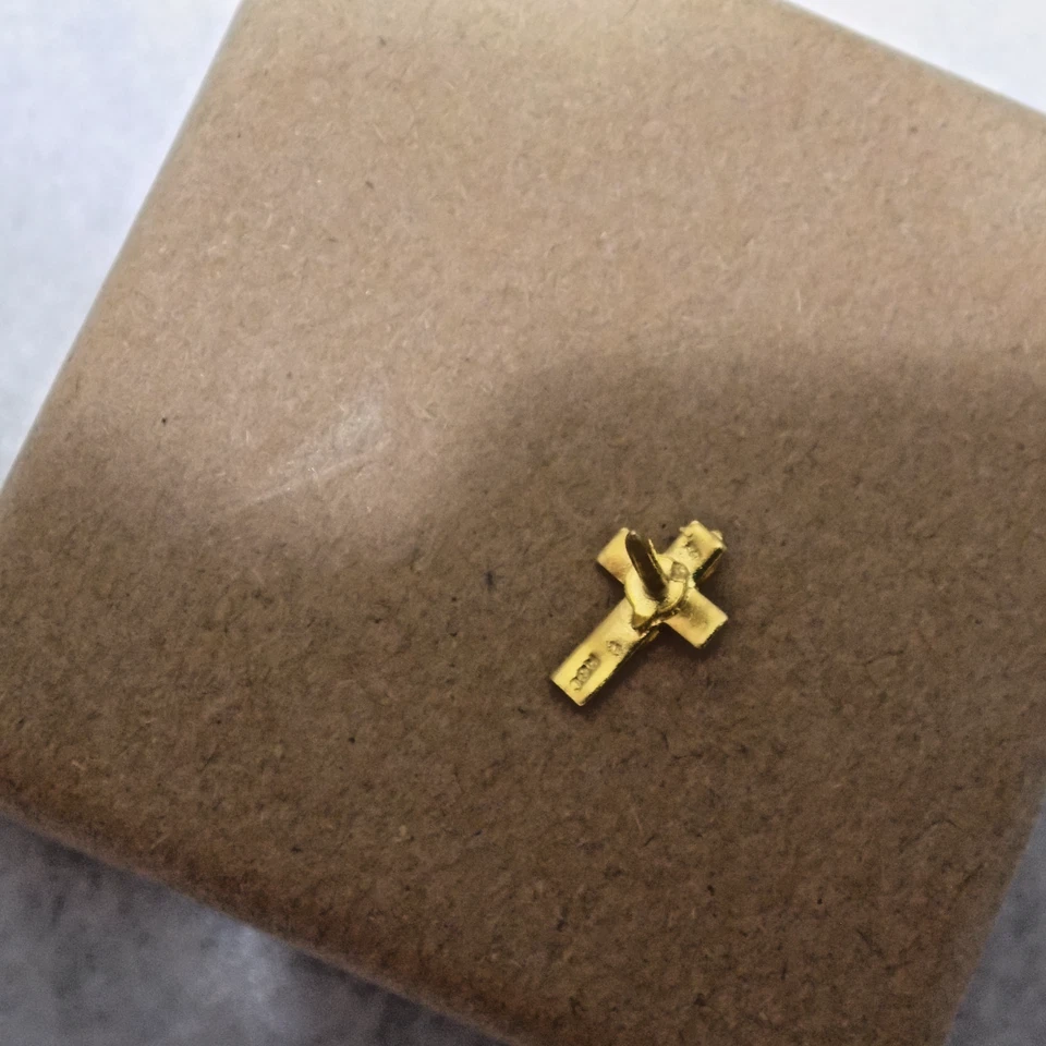 RGC Black Hills Gold Pendant 10K Cross Tie Tack Pin - Image 3 of 4