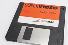 SuperMac SuperVideo Display Utilities Disk Macintosh 3.5" Floppy 1993