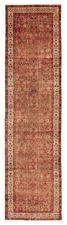 3'5" x 12'10" Vintage Hand-knotted Runner Rug Traditional Oriental Wool Carpet