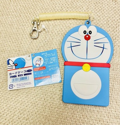 Japan Doraemon Cat Card Holder Rubber Case Elastic Strap