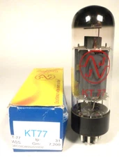NEW / never used ..  JJ ELECTRONICS KT77  VACUUM TUBE in ORIG BOX