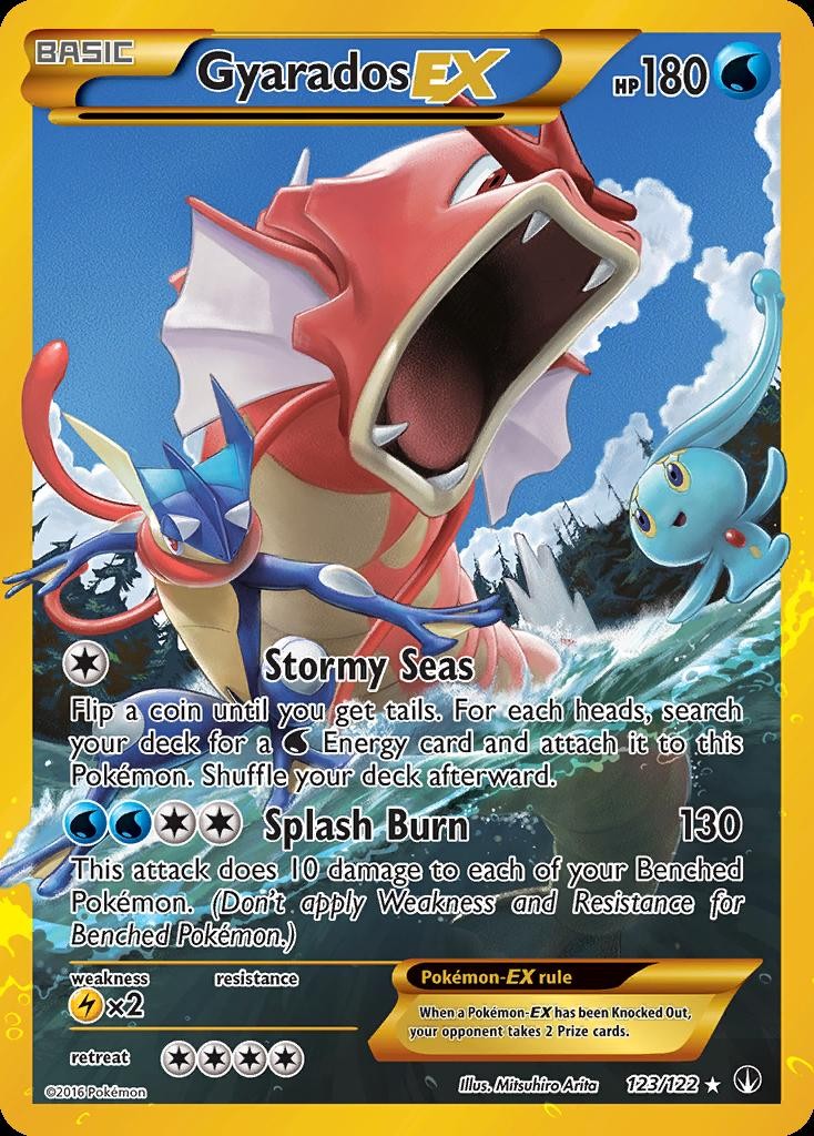 Pokemon Gyarados-EX (123/139) BREAKpoint MP HOLO