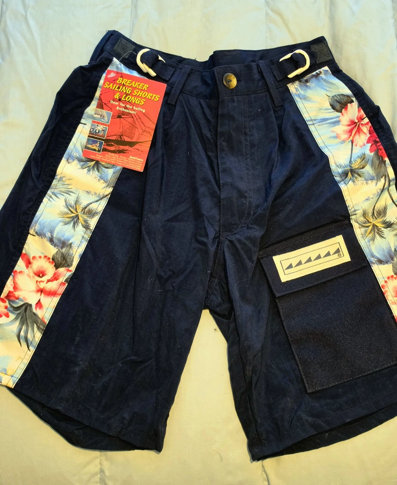 Breaker Youth Sailing Shorts Navy Size 26" Waist - New Sailing Angles.