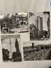 Stuttgart Ende der 1950iger Jahre, 4 Karten - gelaufen