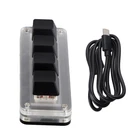 USB Programming Macro Custom Keyboard RGB 4 Keys Knob Gaming Mechanical Hot9486