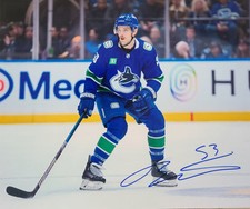 Teddy Blueger Autographed Signed Vancouver Canucks 8x10 Photo COA