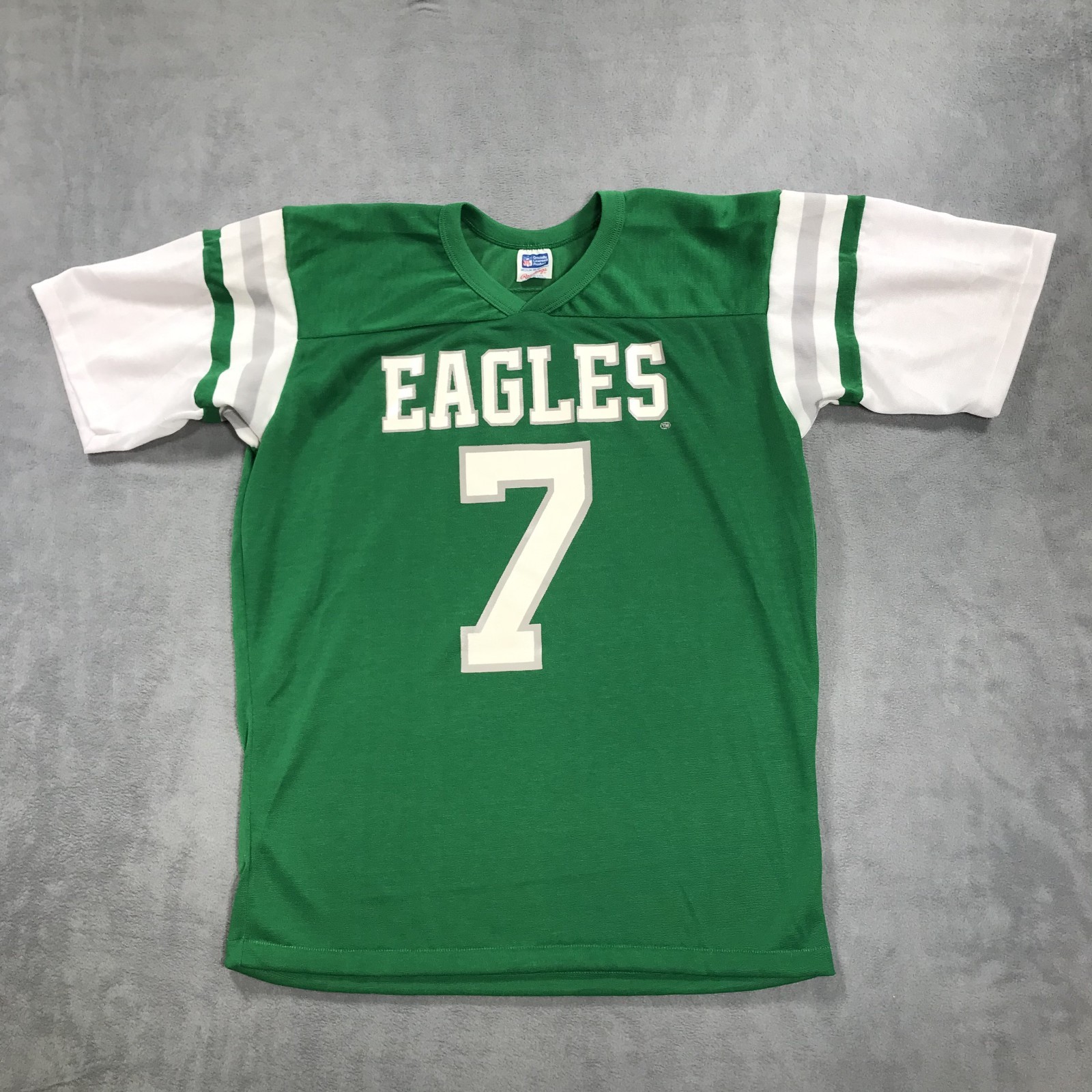 Vintage 80s Philadelphia Eagles Shirt Men M Cunningham Rawlings Kelly Green USA