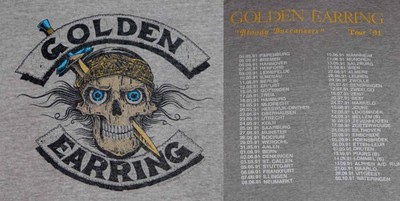 2 Sides Golden Earring Bloody Buccanee Tour 1991 Shirt Unisex S-5XL E1853