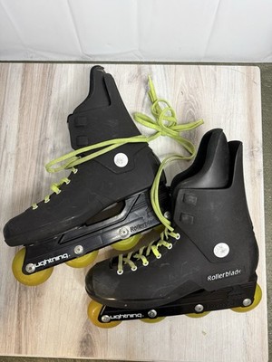 Rollerblade Lightning Yellow Wheels Size 8.5 Original Aggressive Inline