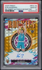 2025 Topps Finest Kon Knueppel Rookies Auto Gold Refractor /50 PSA 10 Pop 1