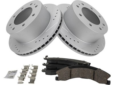 Rear Brake Pad and Rotor Kit For Silverado 2500 HD Suburban 3500 Sierra RZ36S4