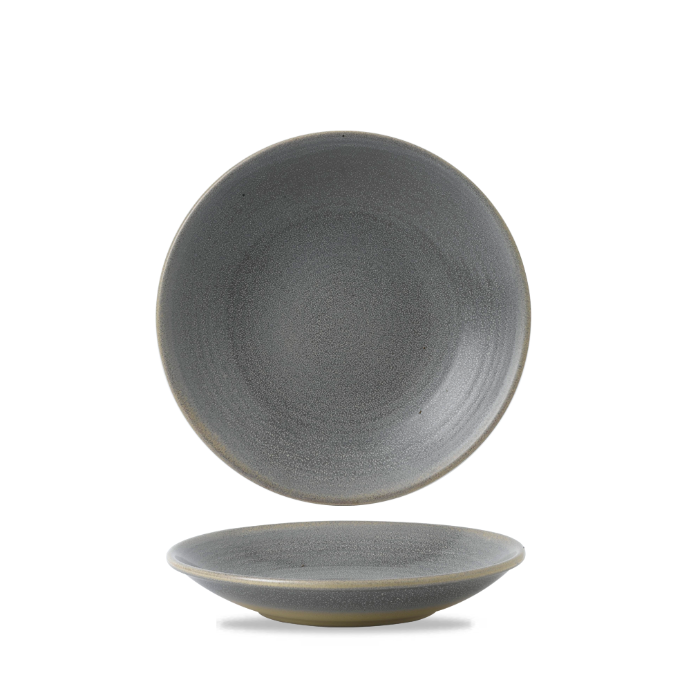Dudson Vitrified Stoneware - 9.5"" DEEP PLATE EVO GRANITE
