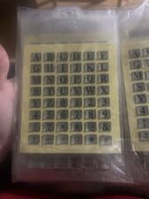 Alphabet & Symbol Leather Stamp Set - Uppercase Letters, Numbers, Punctuation