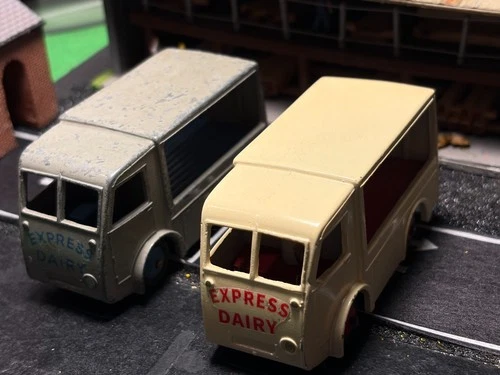 VINTAGE DINKY TOYS N.C.B. ELECTRIC DAIRY EXPRESS VANS