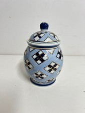 Blau & Gold Keramik Ingwerglas - handbemalt, Fine Food Company 2004