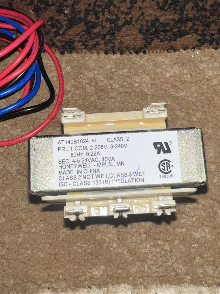 Nuevo transformador Honeywell AT140B1024 208/240V 60Hz GAR Foto 2 de 4