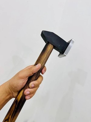 3lb Flatter Hammer Blacksmith/Anvil Hammer for Heavy Duty Wooden Handle 14 inch