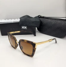 New OAKLEY SIDE SWEPT Matte Brown Tortoise w/ Brown Gradient POLARIZED 9445-0351