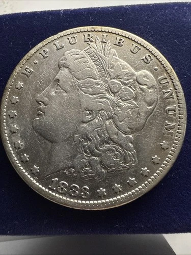 1883-CC Morgan Silver Dollar - Choice XF+ details from the Carson City Mint