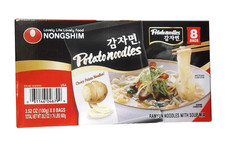 Nongshim 8-Bags POTATO NOODLES Chewy Ramyun w/ Soup Mix Korean Ramen BB 2/2027 