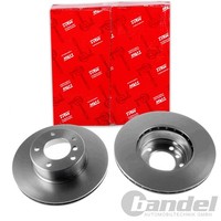 2X Trw Bremsscheiben 296Mm BelÜFtet Vorne Passend FÜR Bmw 5 | DF2769