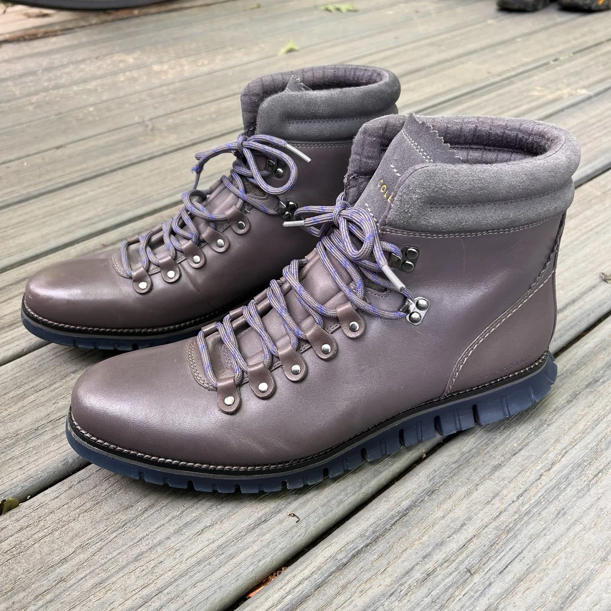 Men\'s Gray Leather Lace-Up Cole Haan Boots Cole Haan Gray Boots for Men for Sale | Shop New & Used  main image 3
