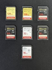 Sandisk Extreme/Ultra SD Card Lot 7 Total