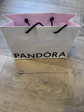 Pandora Armband 925 mit 2 Charms Sterling Silber - ca . 17 cm