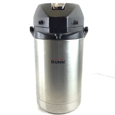 Bunn 2.5L Lever Action Coffee Dispenser 32125.0000 Airpot W/Extra Stem Assembly