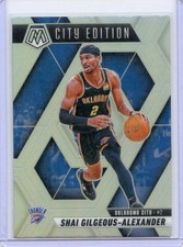 Shai Gilgeous-Alexander 2024-25 Mosaic City Edition Silver Prizm #289 OKC