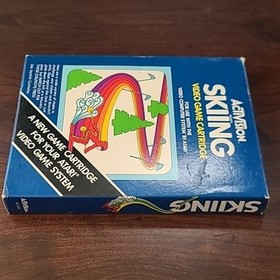 Vintage Skiing Atari 2600, 1980 CIB Complete In Box Very Clean Tested Works