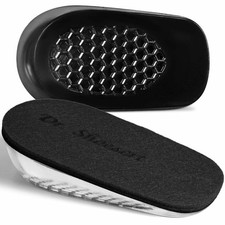 Dr. Shoesert Height Increase Insoles for Men and Women Wool Felt Gel Heel 1.0'